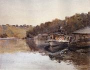 Julian Ashton Mosman Ferry 1888 oil on canvas